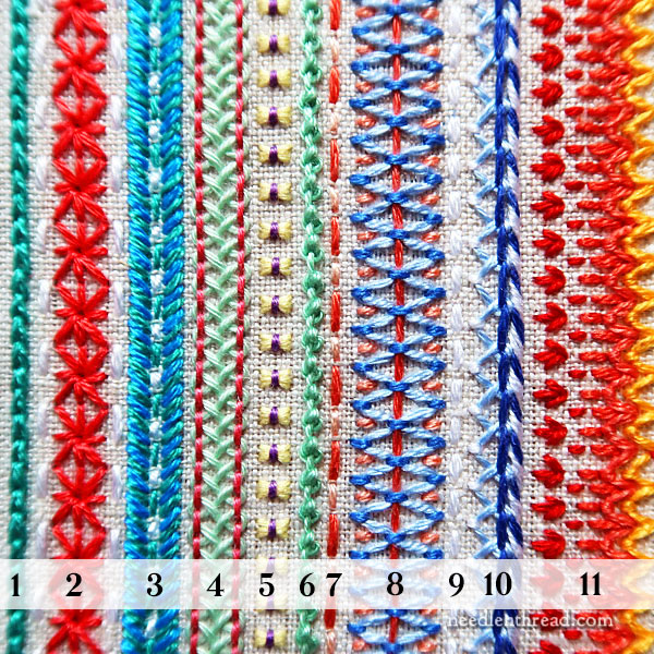 Stitch Fun 2021 embroidery sampler