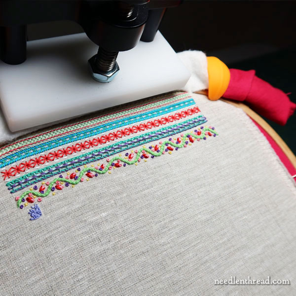 Stitch Fun 2021 embroidered sampler