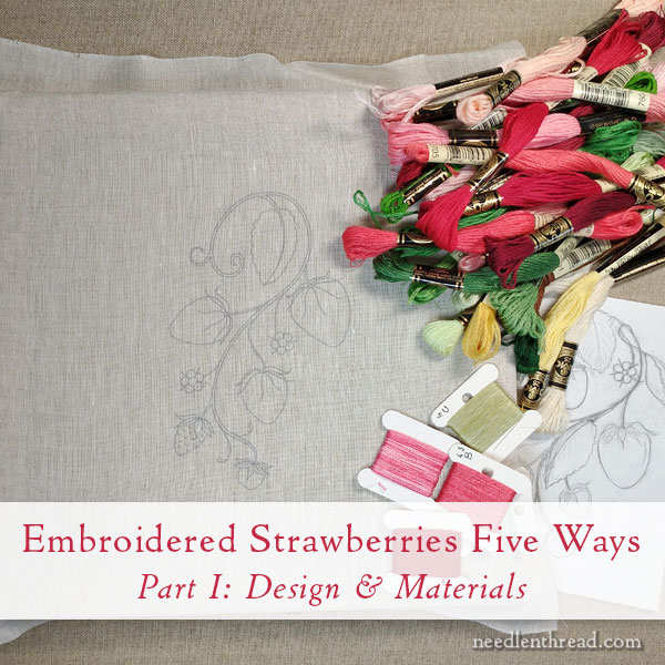 How to Embroider Strawberries: Free Design & Tutorials