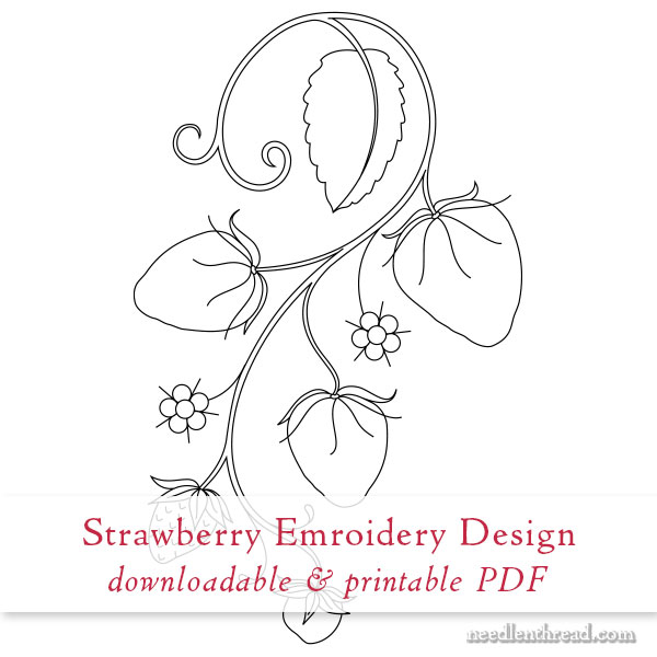 How to Embroider Strawberries: Free Design & Tutorials