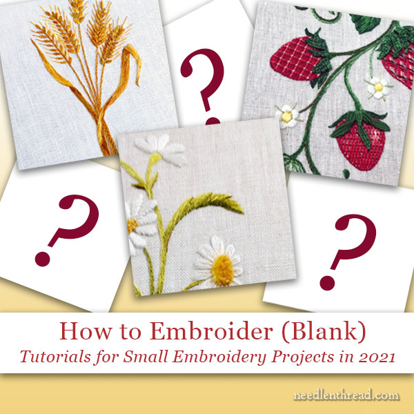 How to Embroider (Blank) - tutorial series