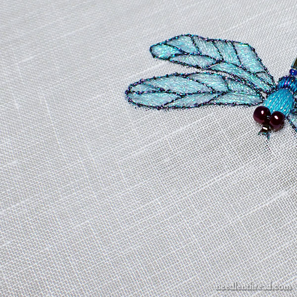 How to Embroider Simple Dragonflies