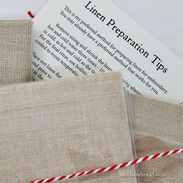 natural linen sampler pack