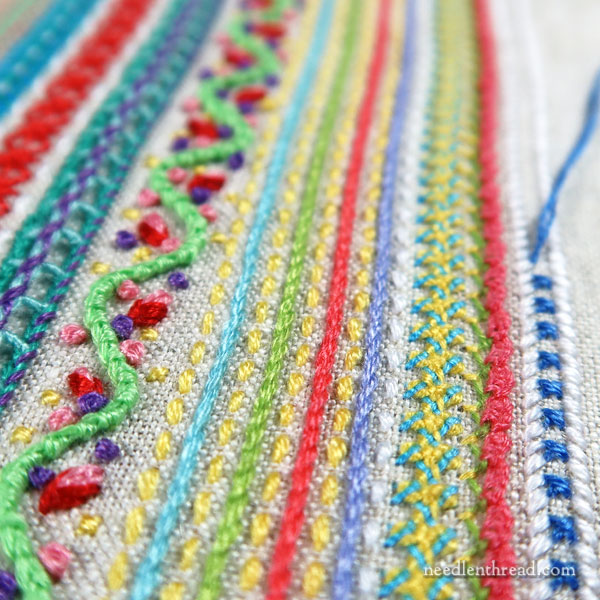 Make beautiful slow stitch projects just using these 5 easy