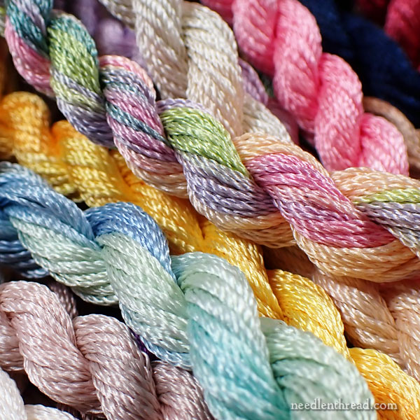 Spooling twists of silk for thread organization - supplies
