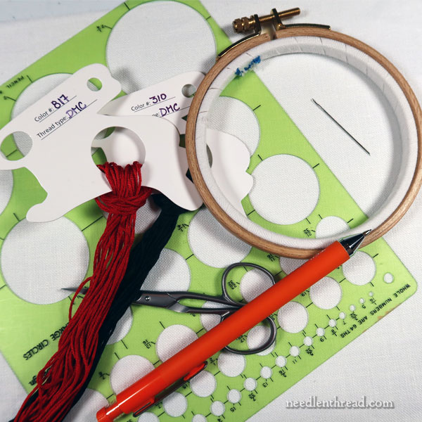 How to Embroider a Ladybug