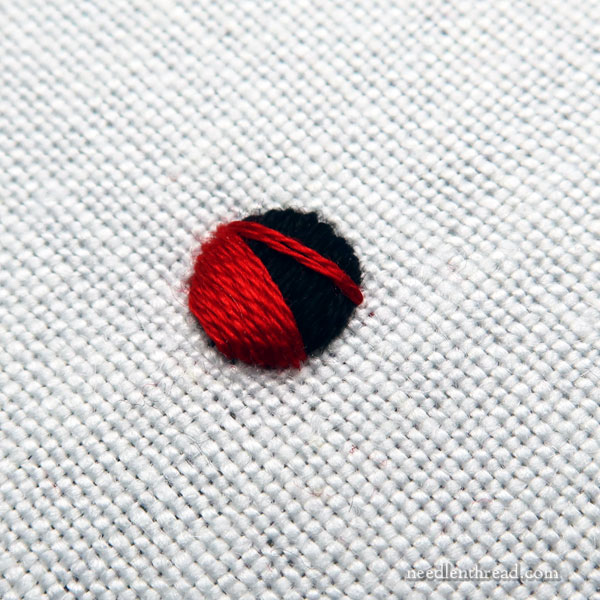 How to Embroider a Ladybug