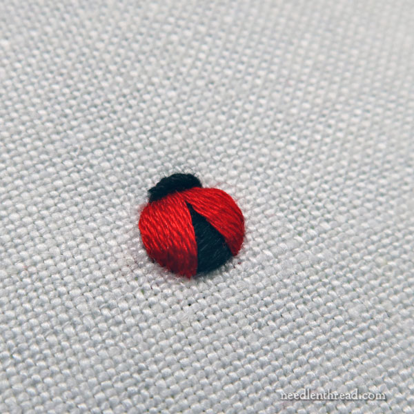 How to Embroider a Ladybug