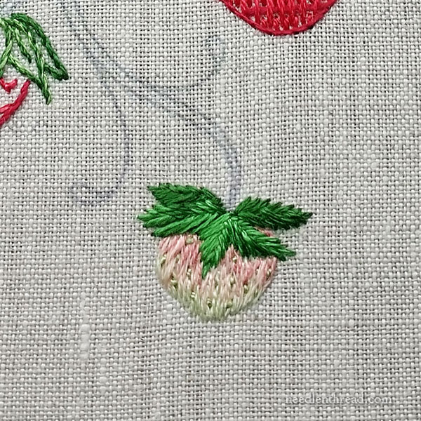 How to Embroider Strawberries five different ways