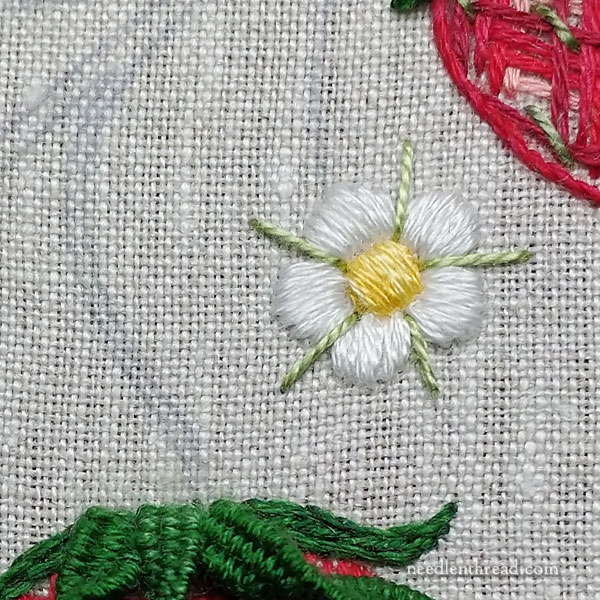 How to Embroider Strawberries five different ways