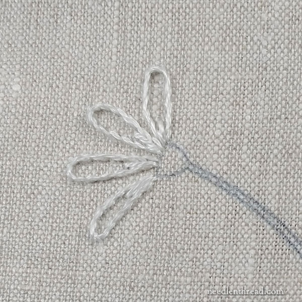 How to Embroider Daisies Part 2: Simple Petals & Stem