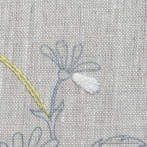 How to Embroider Daisies Part 2: Simple Petals & Stem