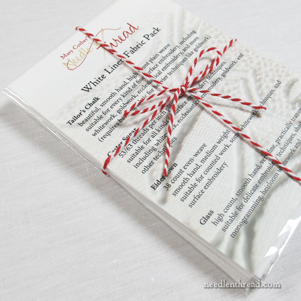 White Linen Sampler Pack for Embroidery