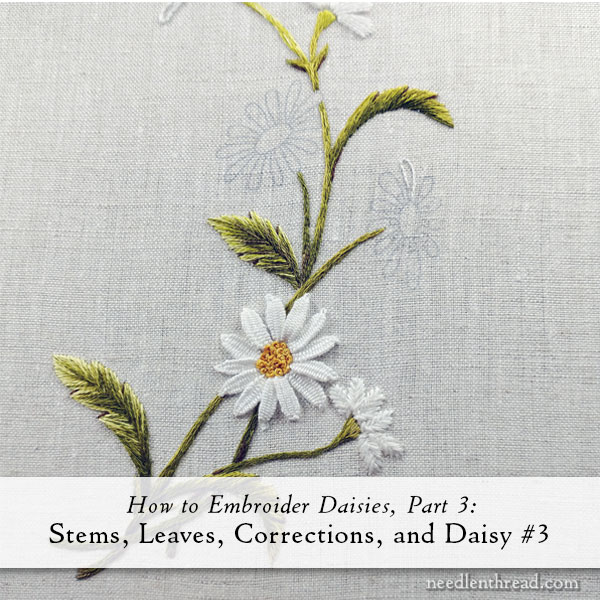 Daisy embroidery on sale