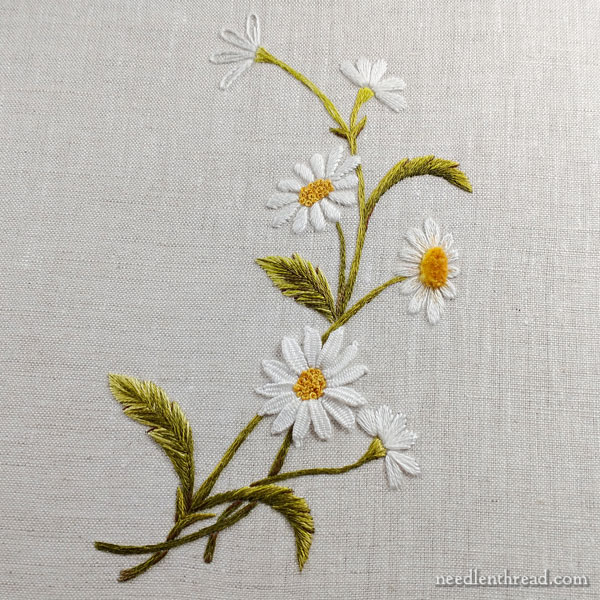 How to Embroider Daisies
