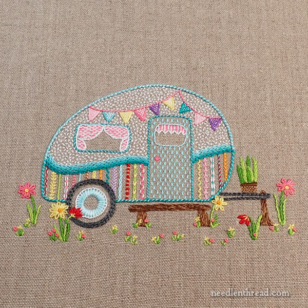 Happy Little Camper Embroidery