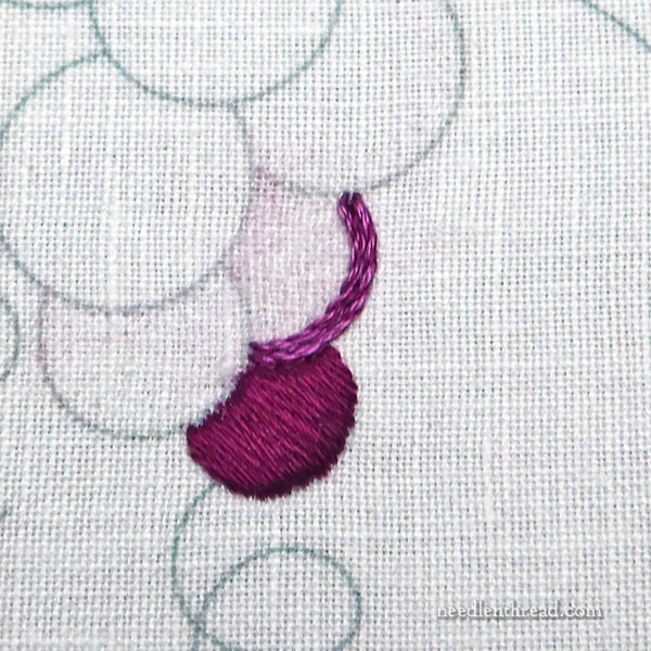 embroidered grapes - basic fillings