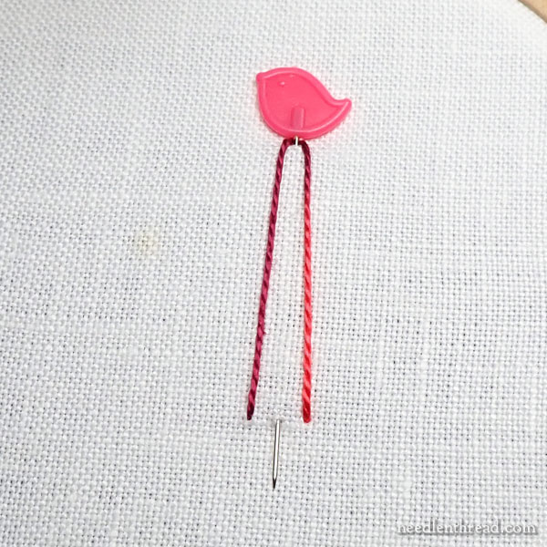 Rolled Woven Picot - embroidery stitch