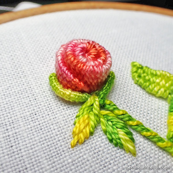 How to do the Woven Picot Stitch - Sarah's Hand Embroidery Tutorials