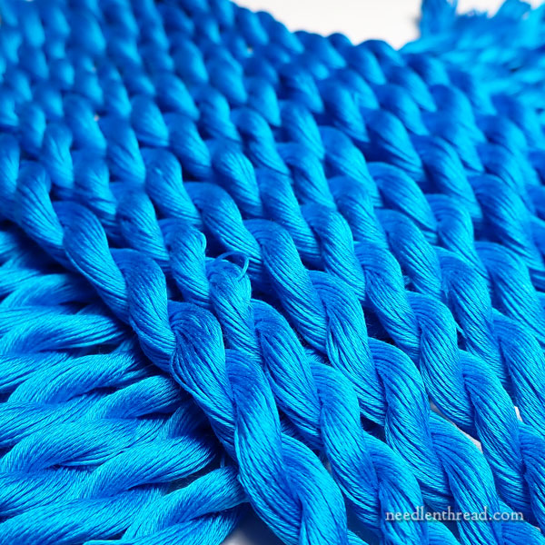 Floche embroidery thread for thread packs