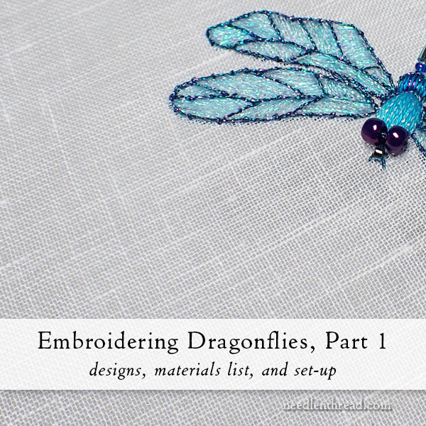How to Embroider a Dragonfly part 1