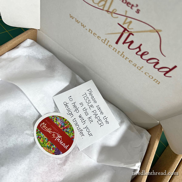 Assembling embroidery kits
