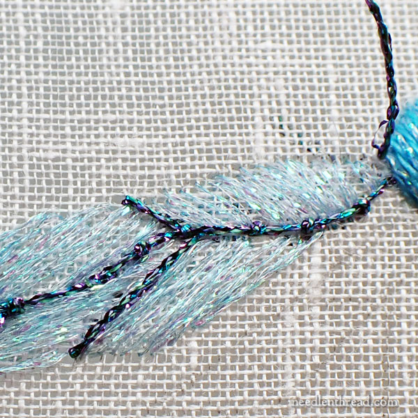 Embroidering the wings of dragonflies