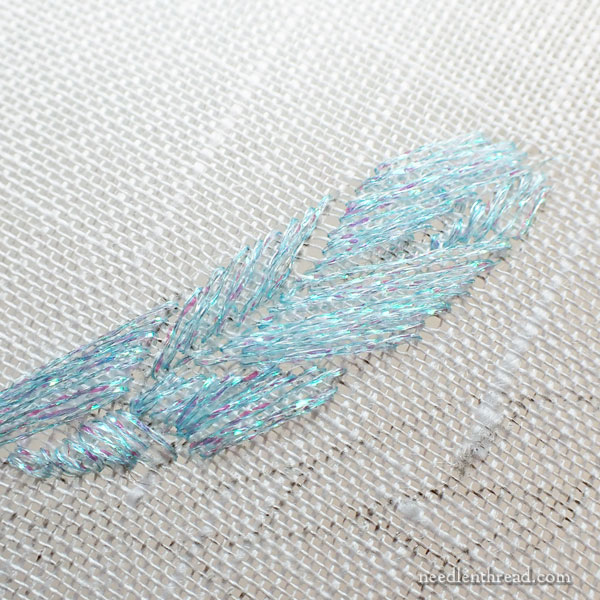 Embroidering the wings of dragonflies