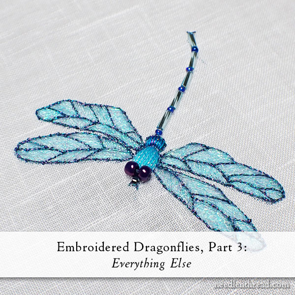 pistol Metal linje ting Embroidering Dragonflies pt 4: Tail & Eyes – NeedlenThread.com