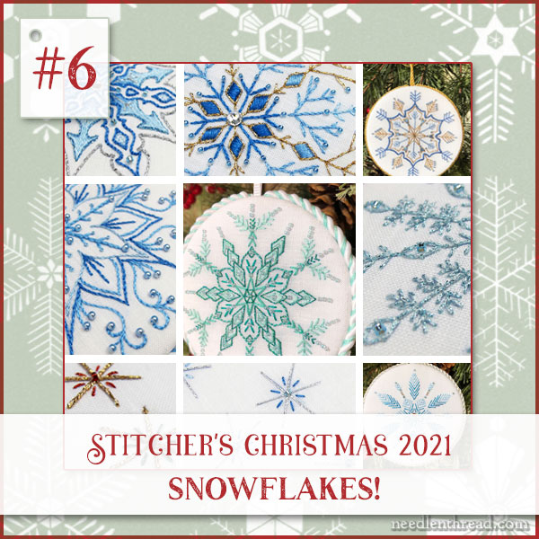 Swirl Mini Snowflakes SET of 4, Winter Snowflake 4 Types, Swirl