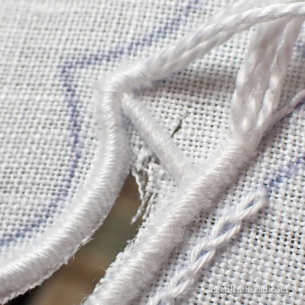 Cutwork altar cloths with trailing
