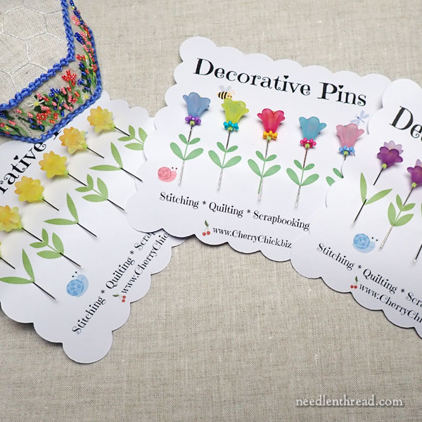 Decorative Sewing Pins: Stitch Snippet Pincushion