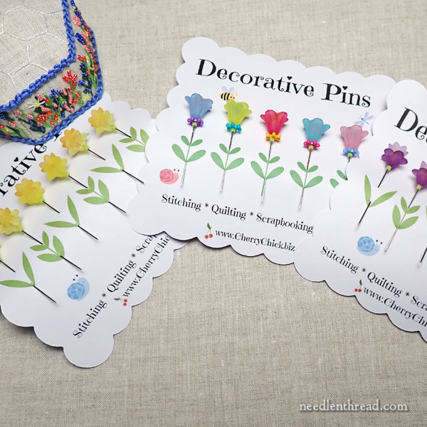 Decorative Pins, Quilting Pins, Sewing Pins