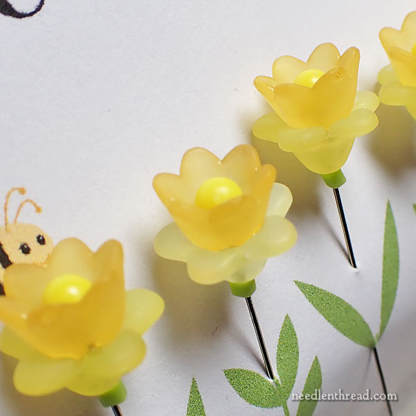 Daffodil Sewing Pins Decorative Sewing Pins Garden Pins Push Pins  Scrapbooking Pin Bulletin Board Pin Gift for Quilters 