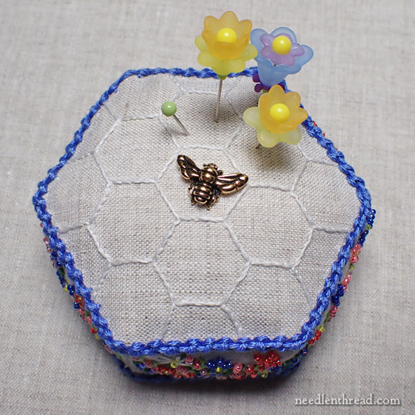 Stitch Snippets: Bee-jeweled Pincushion Introduction