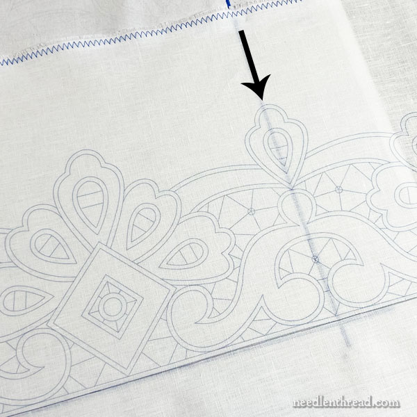 transferring embroidery design for altar cloth