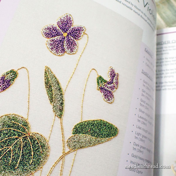 Goldwork & Silk Shading Inspired by Nature, by Hazel Everett
