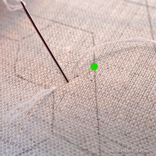 Bee-Jeweled Pincushion Tutorial: stitching the top of the pincushion