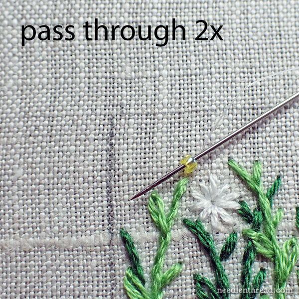 Beading embroidery and cross stitch: how to add bling to your