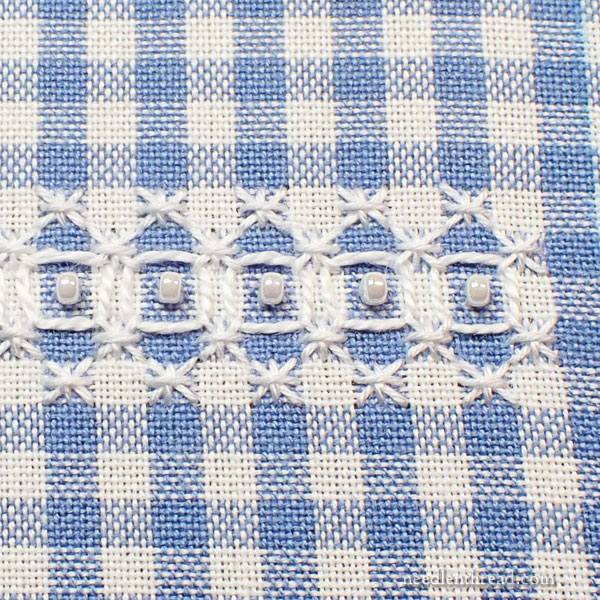 Cotton Quartet: Gingham embroidery & preparation for construction