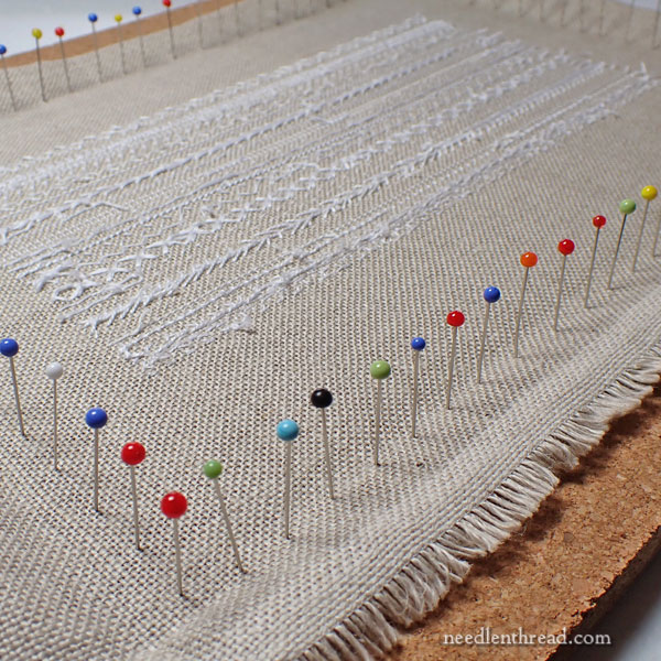 Cotton Quartet: Gingham embroidery & preparation for construction