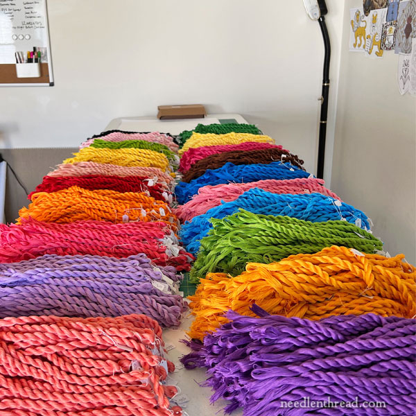 Floche thread preparation