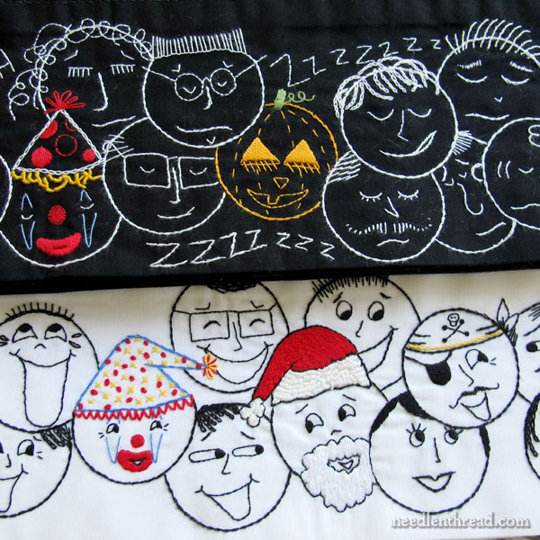 Pumpkins in Embroidery