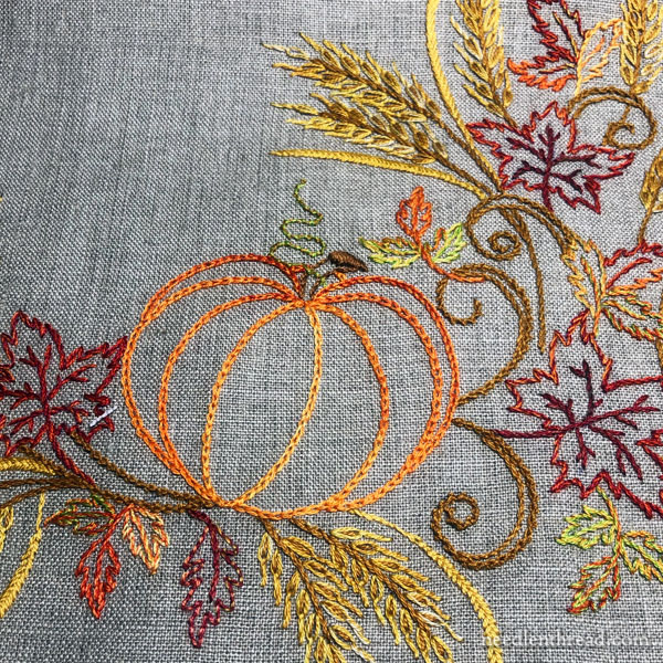 Pumpkins in Embroidery