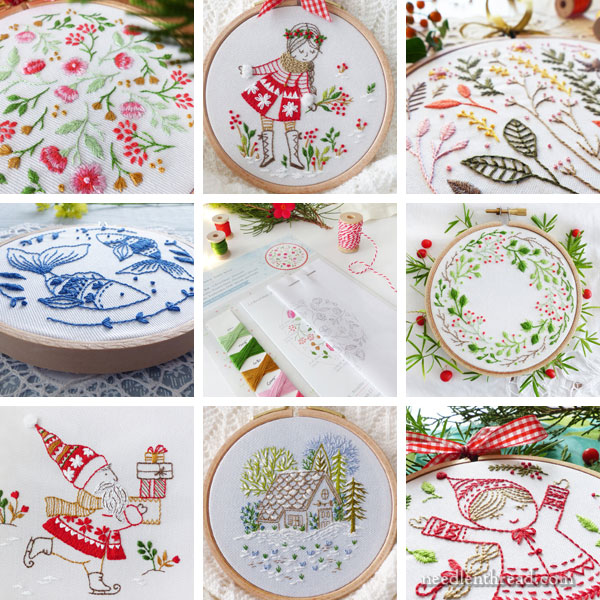 Embroidery Kits available on Needle 'n Thread