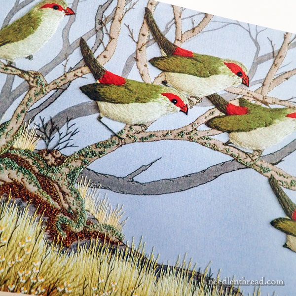 Embroidered Birds and Their Habitats