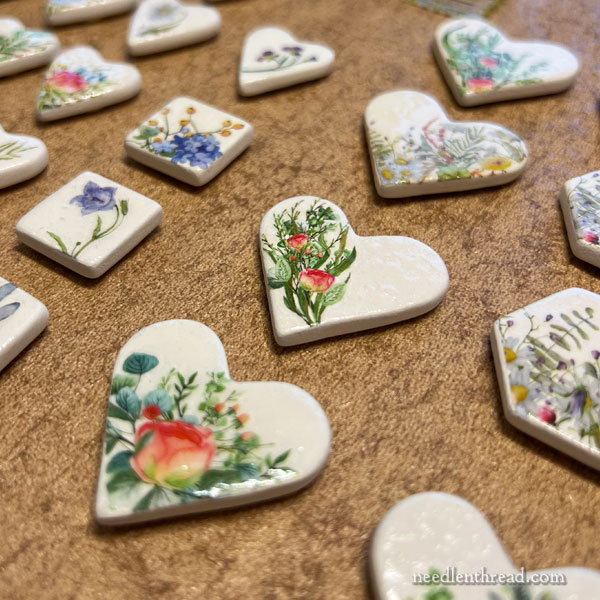 bisque needle minders from Needle 'n Thread