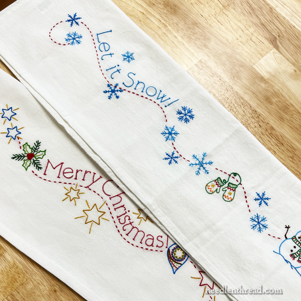 Christmas embroidery kits