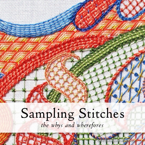 sampling embroidery stitches: the whys and wherefores