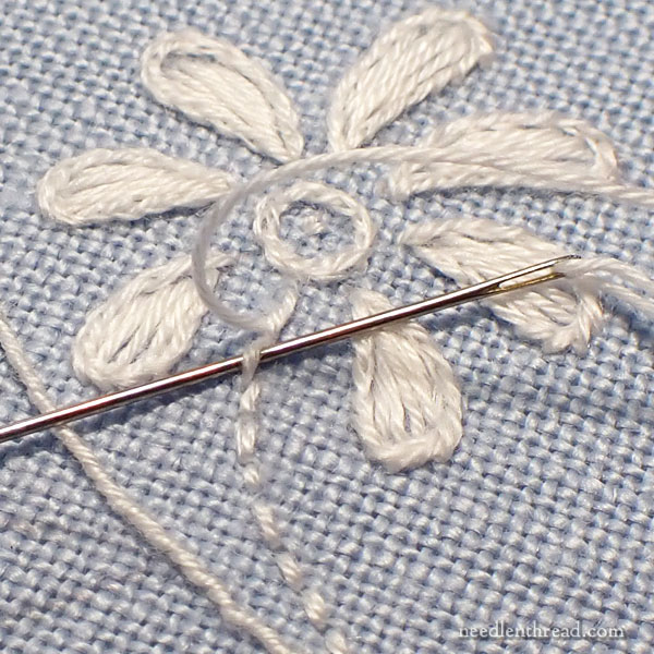 Sweet Marguerite Stitch Snippet Satin Stitch
